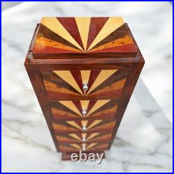 Semainier Art Déco en Bois Massif Pièce Unique
