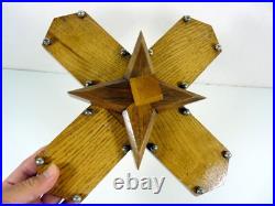 Serviteur Hors d'Oeuvres Verre et Bois Art Déco 1930 TBE