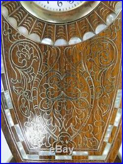 Splendide Pendule Art Deco Fin Travail Marqueterie 1925 Clock Espr. Iribe Jallot