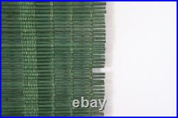 Store rideau bois ancien Art Deco 30/40 panneau fenêtre vert 77,7 cm / 117.5 cm