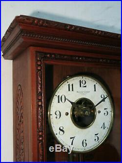 Superbe pendule BULLE CLOCK bois sculpté, electric clock (no Ato, Brillié)