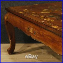 Table basse salon chinoiserie meuble français laqué bois style ancien 900