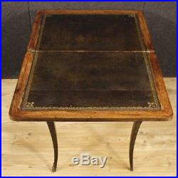 Table de jeu marqueté petite bois meuble salon bureau secrétaire style ancien