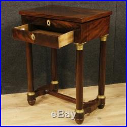Table de travail meuble salon français bois style ancien Empire 900