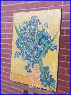 Tableau. Dans Le Goût de Vincent Van Gogh. Peinture huile sur panneau de bois