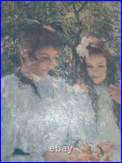 Tableau peinture huile /Vintage 1970
