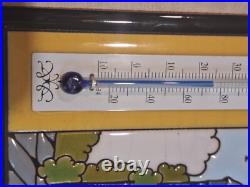Thermomètre Faïence LES Émaux D'or Du Val D'argent Ctl Vintage