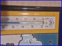 Thermomètre Faïence LES Émaux D'or Du Val D'argent Ctl Vintage
