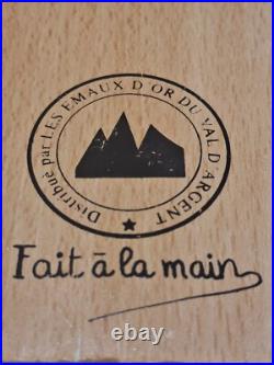 Thermomètre Faïence LES Émaux D'or Du Val D'argent Ctl Vintage
