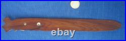 V66 TB Coupe Papier Tourne Page Bois Exotique Bronze Singe Noix Coco Art Deco V66 TB Coupe Papier Tourne Page Bois Exotique Bronze Singe Noix Coco Art Deco