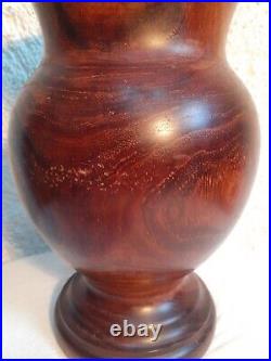 Vase Acajou monoxyle 3,6 kg 33 cm monobloc Alexandre NOLL pichet