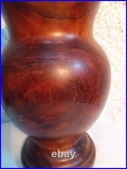 Vase Acajou monoxyle 3,6 kg 33 cm monobloc Alexandre NOLL pichet