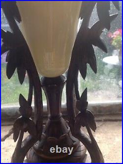 Vase tulipe cornet empire Napoleon Foret Noire Bois Art Deco