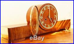 Vedette 1945 Vintage buffet Table clock Beautiful gentle gong