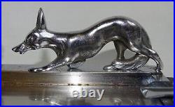 Vide-poche 1930 Art Deco Par Guy Le Renard Et La Cigogne Fable De La Fontaine