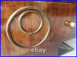 Vitrine WOOD WOOD Art Deco 1930/1940 Bois Tiroir Bas 2 Etageres porte Verre