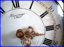 # pendule cartel louis XV bois bronze mécanique aiguilles hour lavigne paris